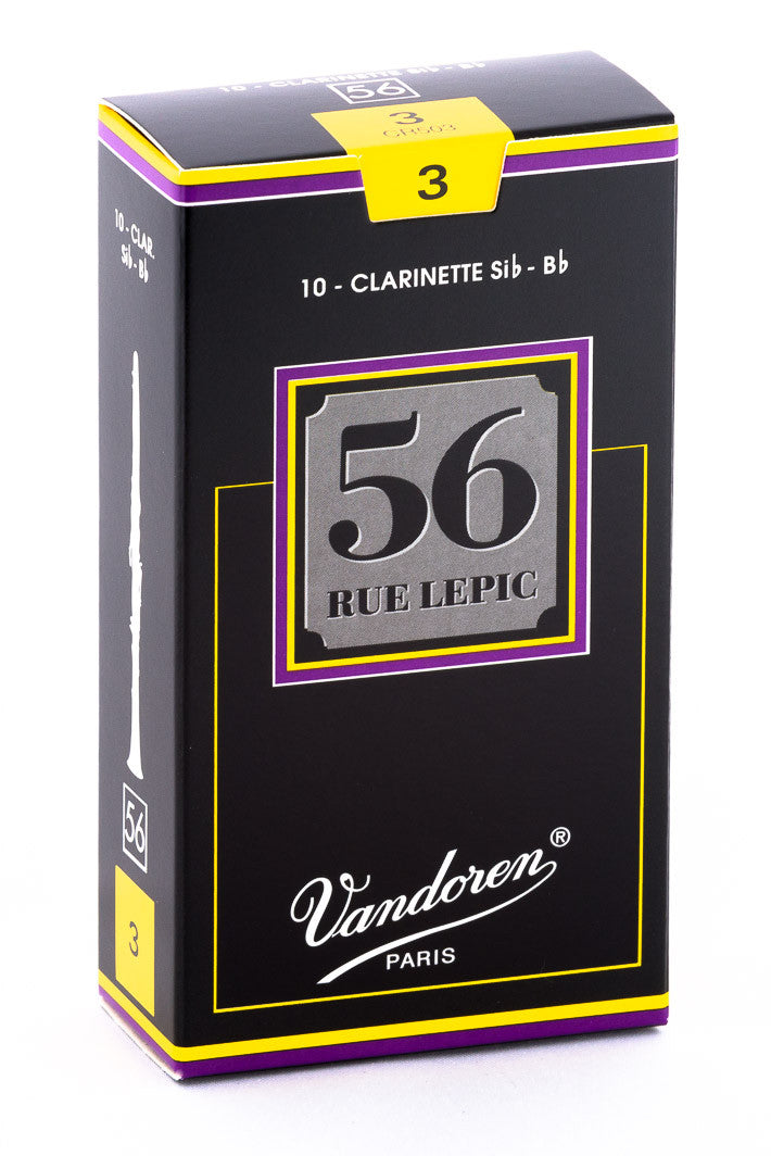 Vandoren 56 Rue Lepic B♭クラリネットリード 3 2箱 Vandoren 