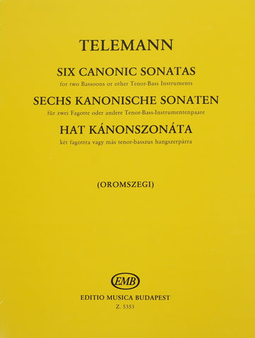 Telemann, Georg Philipp - Six Canonic Sonatas