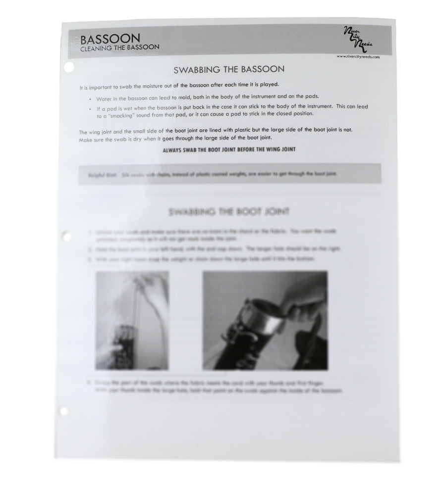 Bassoon & Bocal Cleaning Guide