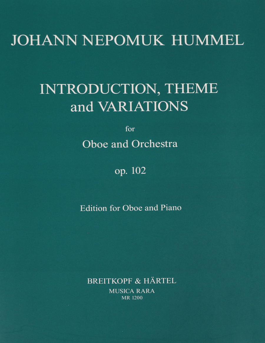 Hummel, Johann Nepomuk - Introduction, Theme, and Variations