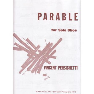 Persichetti - Parable for Solo Oboe