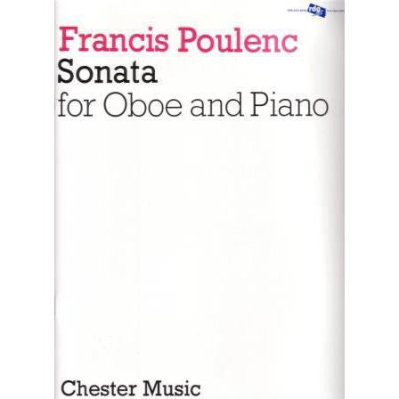Poulenc - Sonata for Oboe and Piano