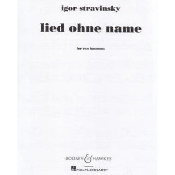 Stravinsky - Lied Ohne Name for Two Bassoons